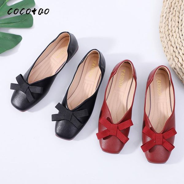 

wine red single shoes women fashion spring models 2020 spring and summer new wild fairy four seasons super soft shoes, Black