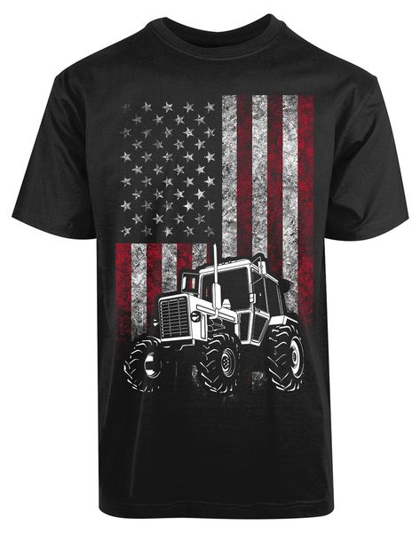 

american flag tractor new men's shirt liberal labor super hero classic gift tee