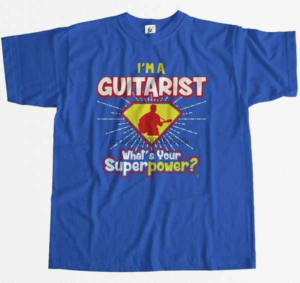 

im a guitarist - whats your superpower mens t-shirt