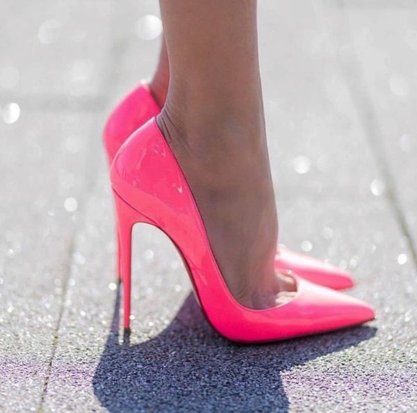 

fashion womens red sole high heels sandals shoes black shallow mouth fine heel pointed toe women wedding classic stiletto pump gorgeous colo