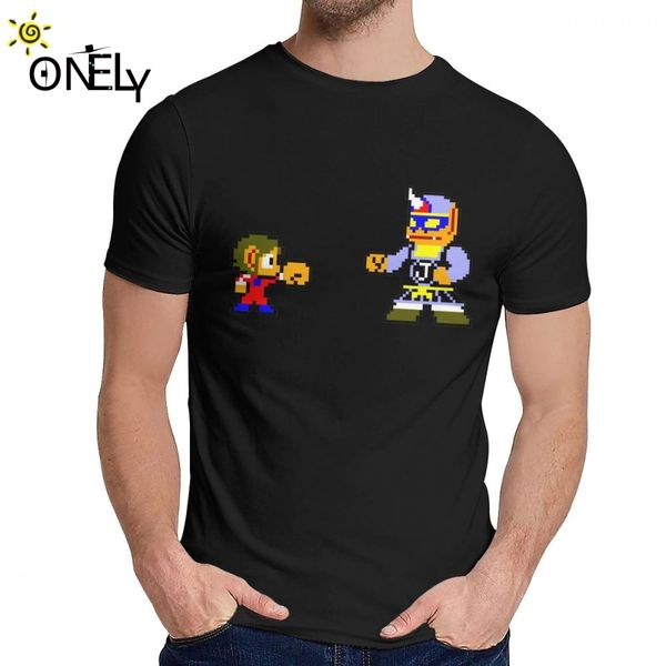 

мальчик футболку алекс против janken - alex kidd в miracle world natural cotton новый круглый воротник мультфильм дизайн футболки