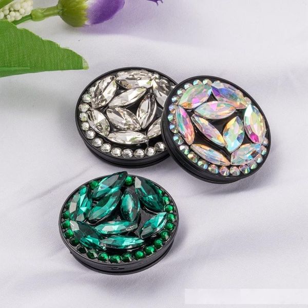 

new arrival diamond cell phone holder universal finger grip phone stand holder expandable bracket with 3m glue retail packaging