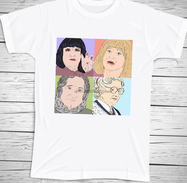 

mrs doubtfire hand illustrated cotton t-shirt. all sizes available men t shirt