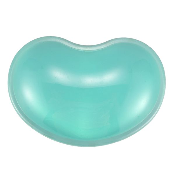 

clear green soft heart shape gel запястий портативный компьютер коврик для мыши