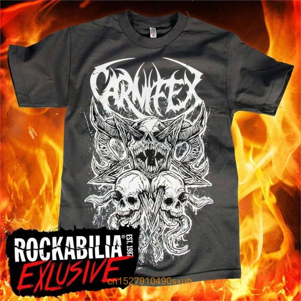

100% cotton trendy t-shirt o-collar male short cotton shirt carnifex demon t-shirt