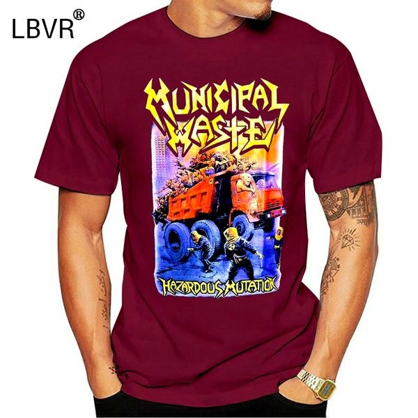 

municipal waste hazardous mutation black t-shirt - new official