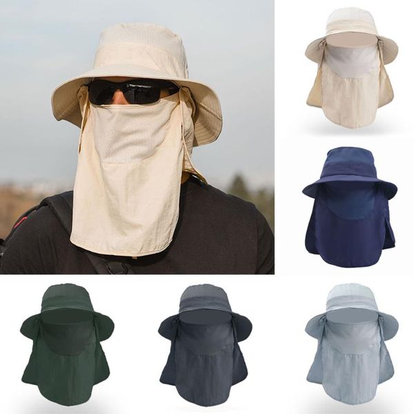 

sun hat for man sunhat summer открытый быстросохнущая солнцезащитный рыбак hat рыбалка дышащей sun шляпа женщина маска для лица, Black