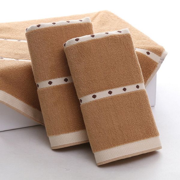 

towel 1pc 34*80cm cotton face for adults coffee white jacquard rectangle el beach bathroom toalla microfibra