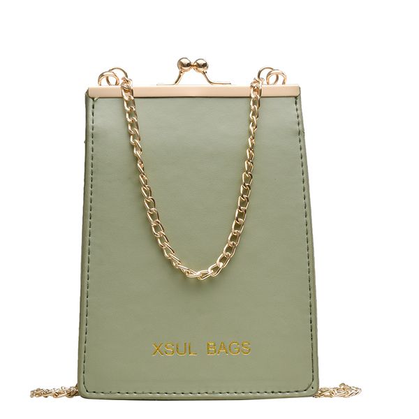 

on the new 2020 fashionable mobile phone bag french niche biker carrying a versatile ins portable chain bag