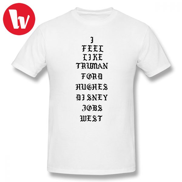 

i feel like pablo tee shirt men letter print cotton tee shirt summer mens short sleeve graphic basic t-shirts funny t shirts