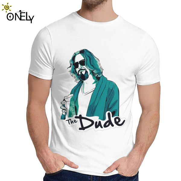

мужская футболка the dude большой лебовский хлопок мода o-шея мультфильм печати la camiseta