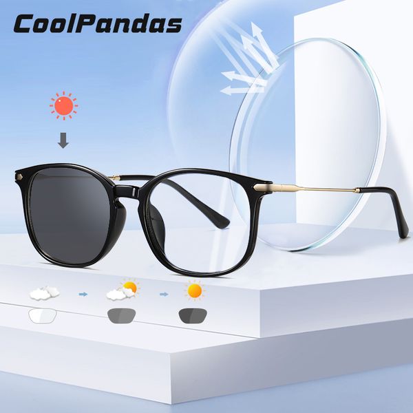 

coolpandas retro square pchromic glasses men eyeglasses women eyewear anti blue light glasses for computer blauw licht bril, White;black