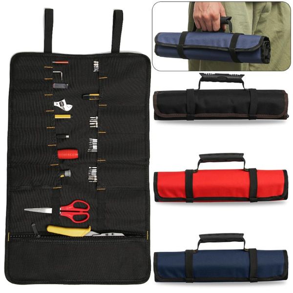

22 карманный многофункциональный ролл карманный сумка для инструмента гайковерт гаечный fold ремонт вверх холст хранения сумка автомобилей и