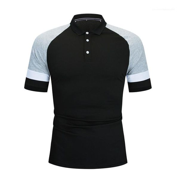 

sleeve male clothing mens 2020 luxury designer polos summer plus size casual tshirt breathable short, White;black