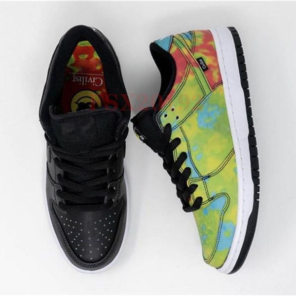 

new arrivall mens designer sneakers civilist dunk sb low cut skateboard shoes women fashion multicolor casual sports trainers 36-45 with box