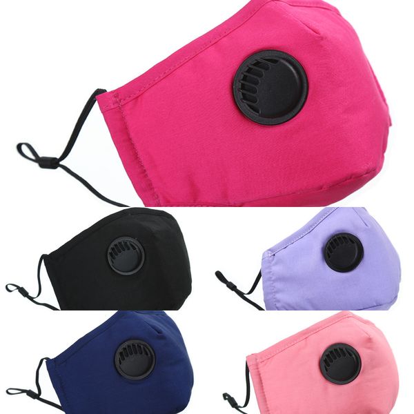 

cotton face mask with valve pm2.5 dust mask washable mouth masks for women men reusa vkwt
