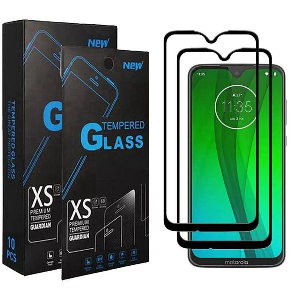 

tempered glass full curved full cover 9h anti scratch explosion bubble for moto g8 plus power g stylus screen protector