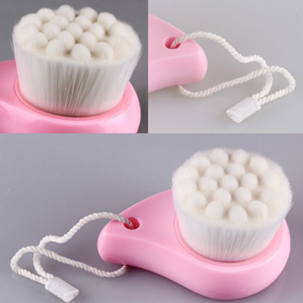 

makeup brushes soft mild fiber facial face irregularities massage deep cleansing clean wash pore care brush