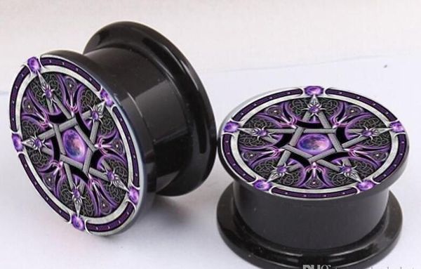 

10 allergy серьги против пожара jewelry звезды пирсинг 20 12 заглушки 16мм пять падения туннели пламени новый 8 14 6 шт / много 5 4 акриловы, Silver