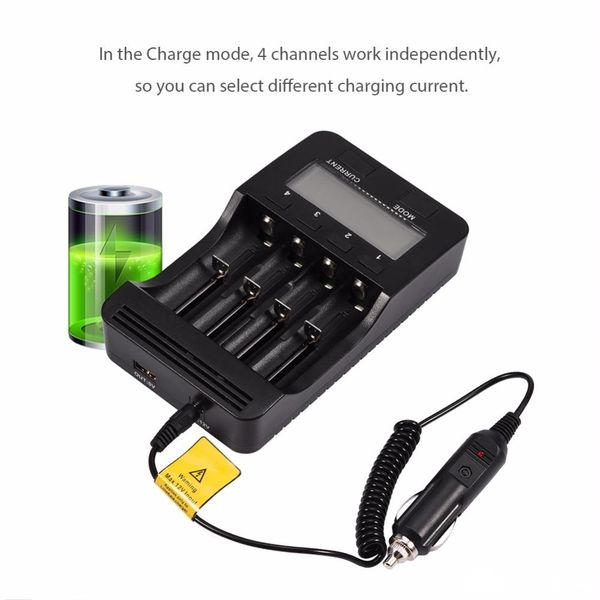

4 slots battery charger led display smart charger charging dock universal for li-ion ni-mh battery (not include battery