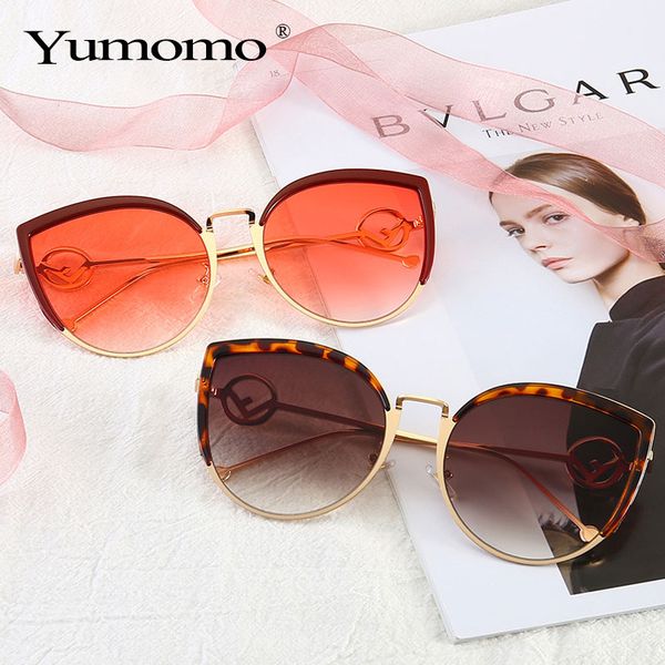 

new cat eye sunglasses women men personality luxury 2020 fashion cateye female eyeglasses shades vintage gradient sun glasses, White;black
