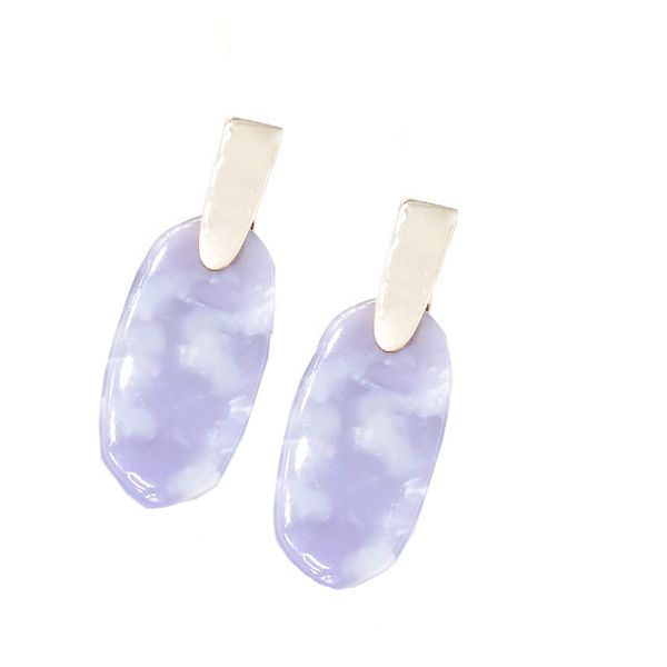 

fashion new 2020 medium size faceted stone drop earrings for women, Silver