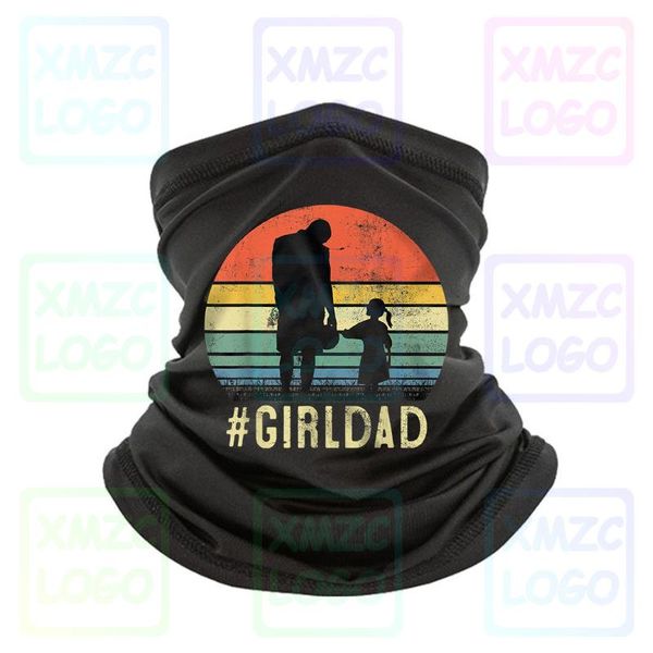 

scarves father daughter vintage girldad gift for family lover bandana headband scarf neck warmer women men, Blue;gray