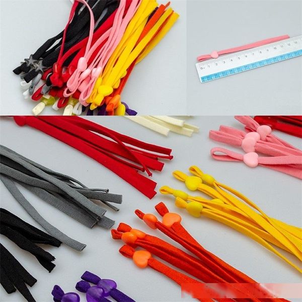 

5mm heart shaped grips chain ear rope hanging elastic hat band anti slip safety mask cord extension holder accessories colorful 0 2wf b2