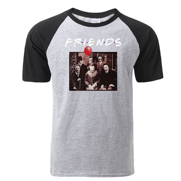 

joker clown friends print raglan tshirt men funny sweatshirt summer cotton short sleeve tshirts hip hop harajuku streetwear