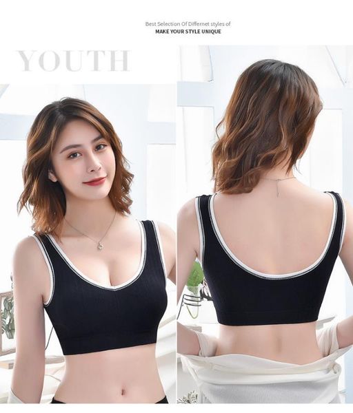 

sports bra high stretch breathable fitness women padded for running yoga gym seamless crop bra gradient sport, White;black