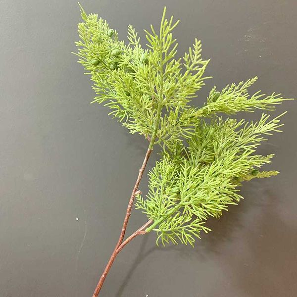 

decorative flowers & wreaths artificial green cypress leaves pine needles branches christmas wedding el decoration plastic plants