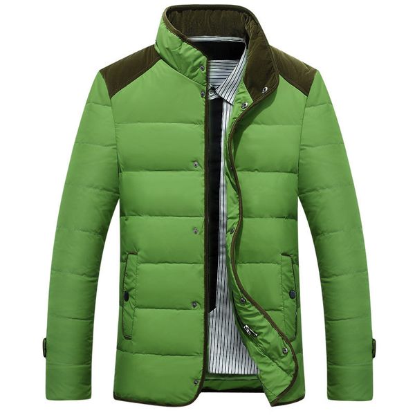 

2020 new style work clothing down jacket men's short thick slim fit wear outerwear korean-style fashion, Black