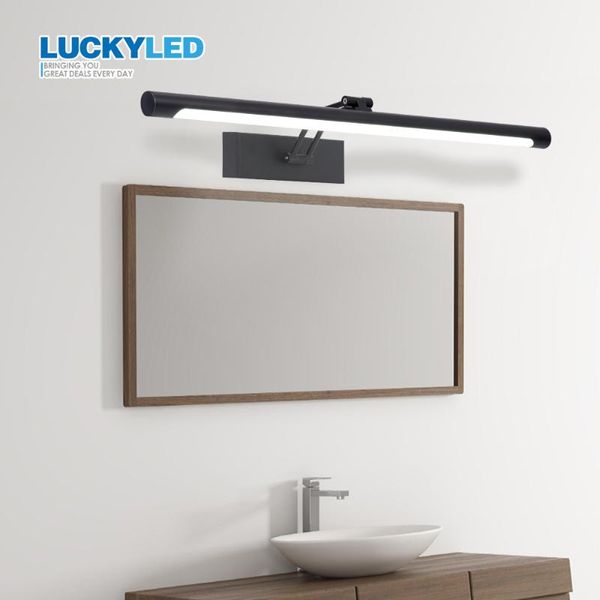 

wall lamp luckyled modern led bathroom mirror light 8w 12w ac90-260v mounted industrial waterproof sconce vanity