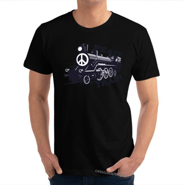 

cat stevens peace train is coming t shirt graphic men shirts comfortable personalized t shirt 100% cotton ing