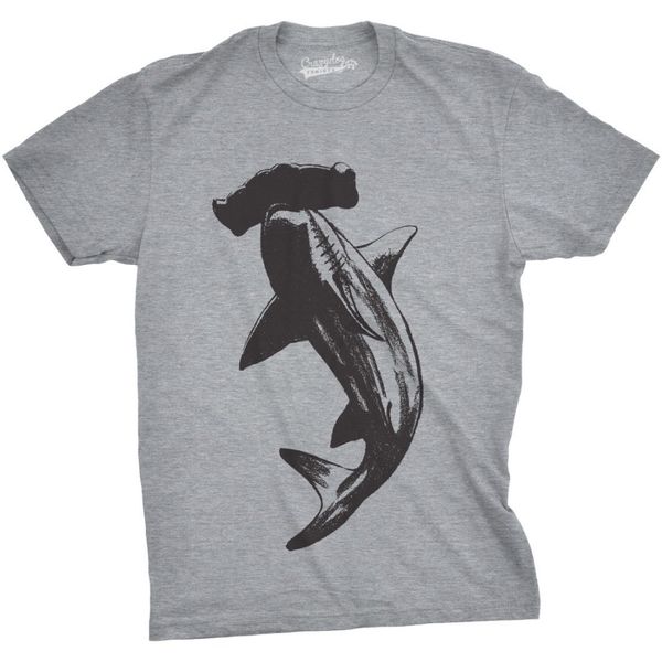 

мужчины hammerhead shark тенниска прохладный aquatic wildlife graphic tee 2019 футболки для мужчин хлопок летний стиль для мужчин майка одеж