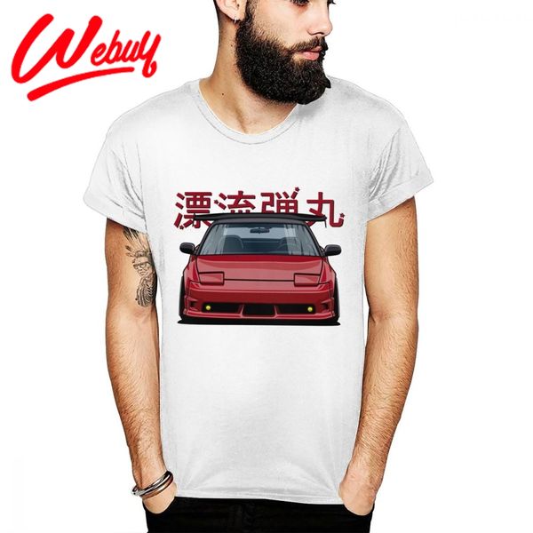 

cartoon silvia 240sx t-shirt for men vintage plus size crewneck t shirt
