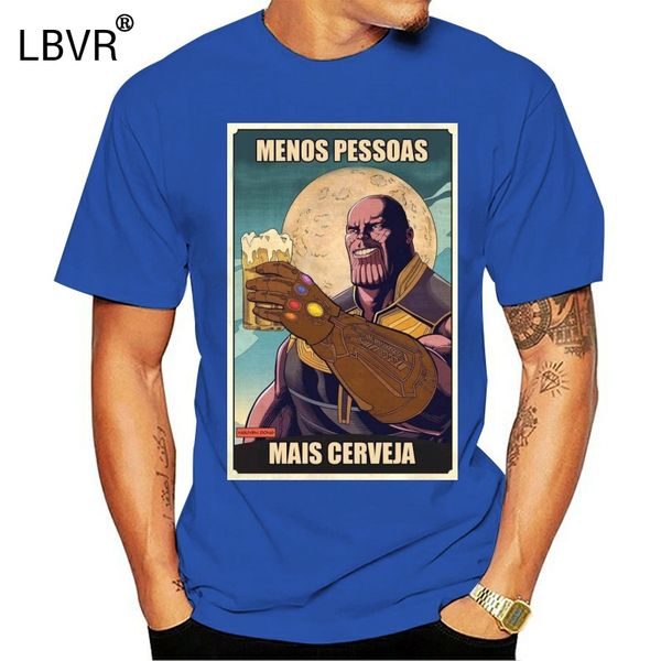 

funny thanos less people more beer black t shirt s 5xl ultra gift for men