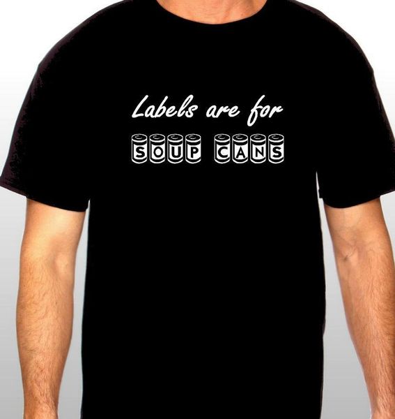 

мужчины высокого качества тройники этикетки для банок супа футболки дизайн мультфильм печати с коротким рукавом t-shirt бесплатная доставка