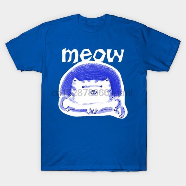 

men short sleeve tshirt meow cute white cat funny cartoon cute white cat t shirt women t-shirt