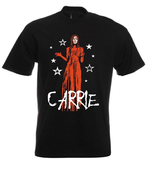 

carrie классический ретро фильм ужасов тенниска бесплатная доставка light tee shirt
