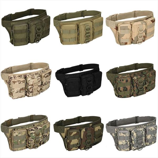 

thinkthendo oxford fabric utility waist pack pouch military bag belt bags zipper waist pack bag men