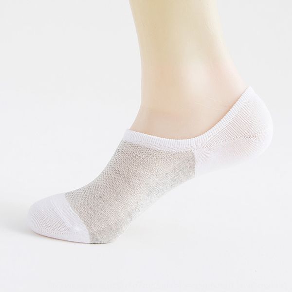 

s2 men's spring and summer mesh breathable sweat-absorbent shallow mouth boat invisible sockssling invisible socks socks silicone drop, Black