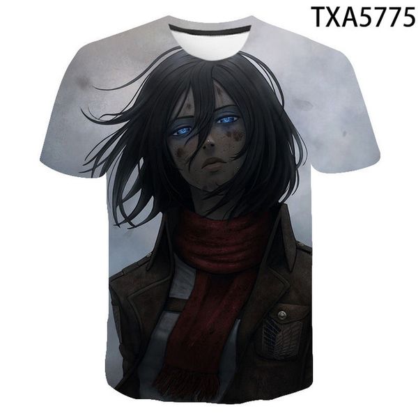 

new attack on titan 3d comfortable trend high-quality 3d print shirts plus size funny oversized men clothing