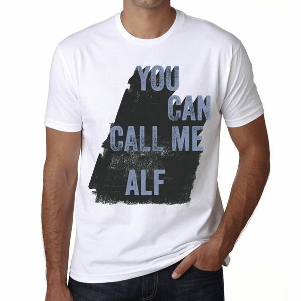 

alf you can call me alf ment shirt white birthday gift cartoon t shirt men new fashion tshirt loose size