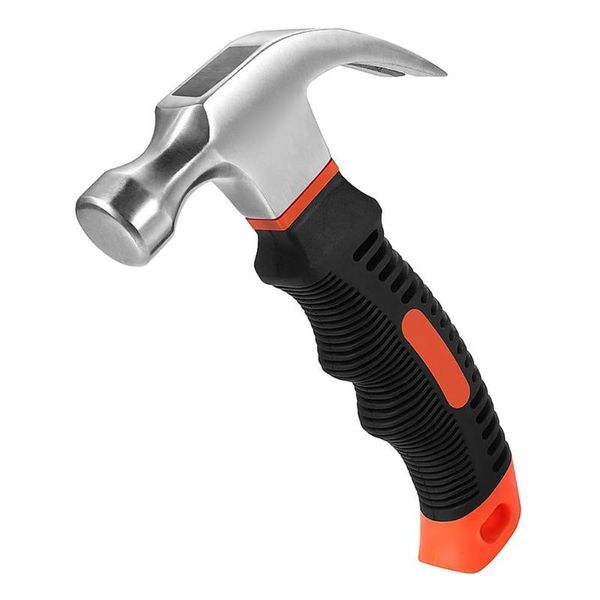 

small claw hammer mini stubby nails tool portable bright polished head comfortable soft handle for household outdoor diy tools