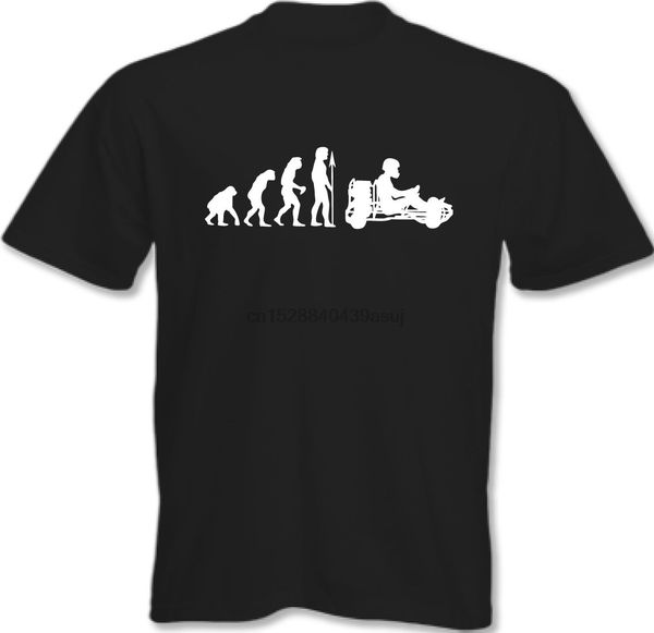 

evolution of go karting - mens funny t-shirt go kart karter