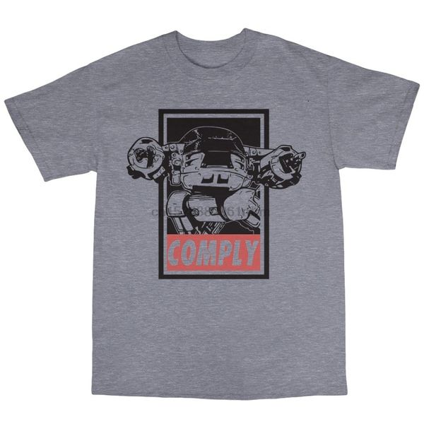 

harajuku new 2019 ed-209 t-shirt 100% cotton omni comsumer products ocp droid dick jones printed t shirts mens streetwear