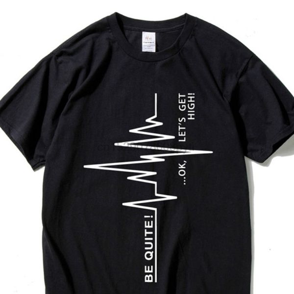 

hanhent heart rate t shirts manpunk rock streetwear hip hop t shirts black fashion heartbeat tshirts punk style men