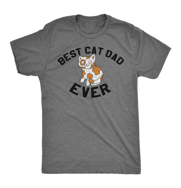 

mens best cat папа ever cat face t shirt смешные кошки футболки юмор сумасшедший тис лето o-образным вырезом топы футболочку