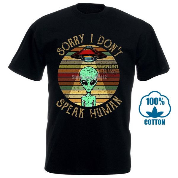 

ufo чужие к сожалению, я не говорить human vintage men's black t shirt cotton s 4xl